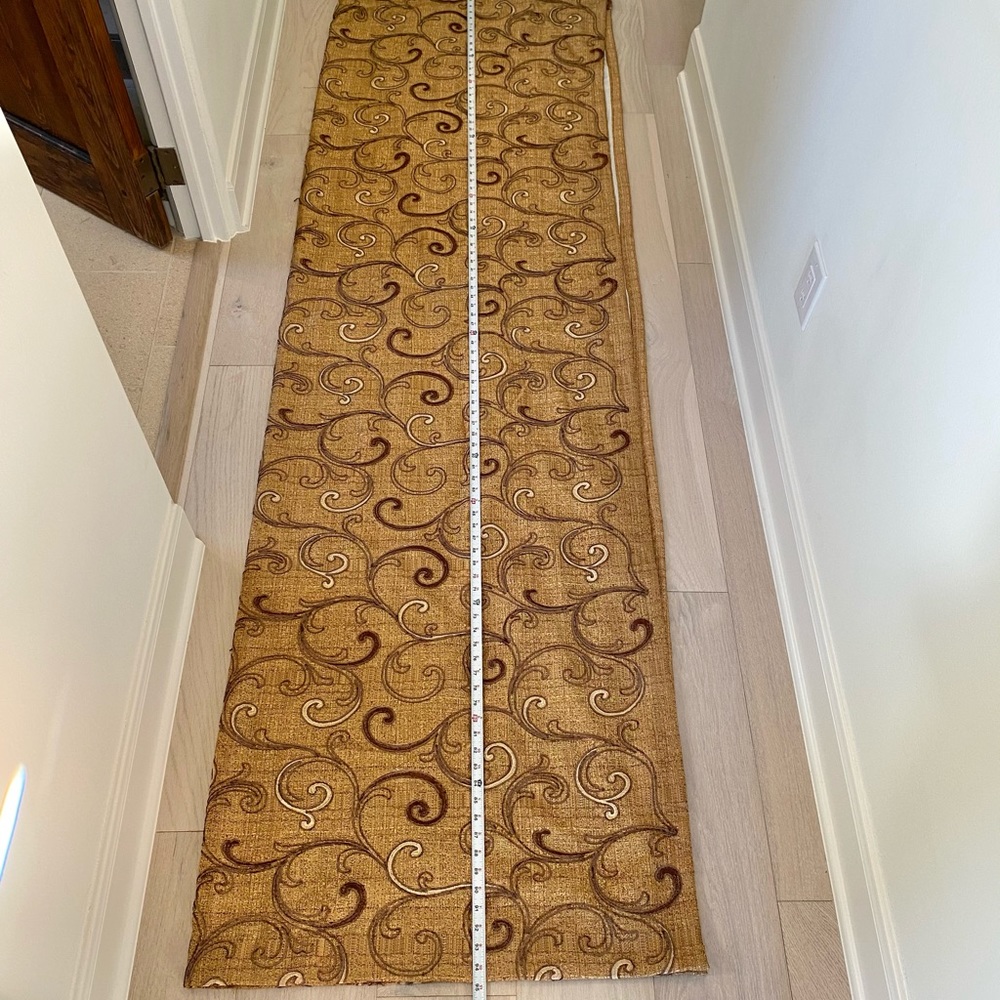 HORCHOW tone on tone curtain - Picture 6 of 12
